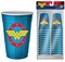 DC Comics Wonder Woman Logo 2oz Disposable Plastic Mini Cups | 20 Pack